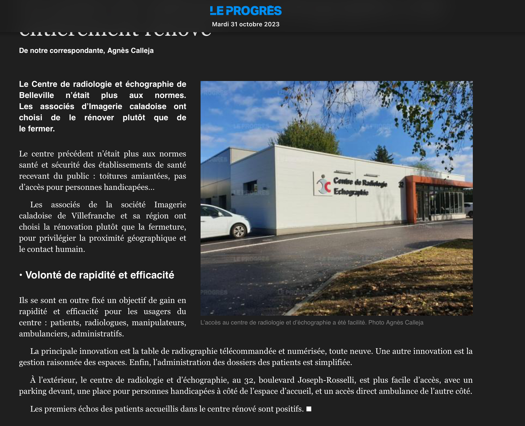 Progrès 31 octobre