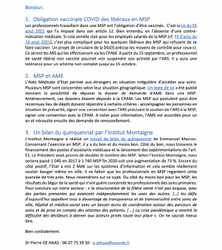 Les nouvelles de Pierre